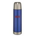 16 Oz. Blue - Stainless Steel Vacuum Flask w/ Carrying Case
